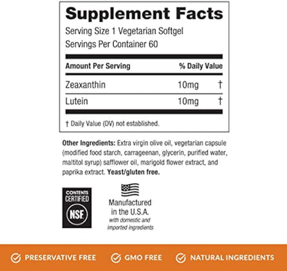 Zeaxanthin + Lutein